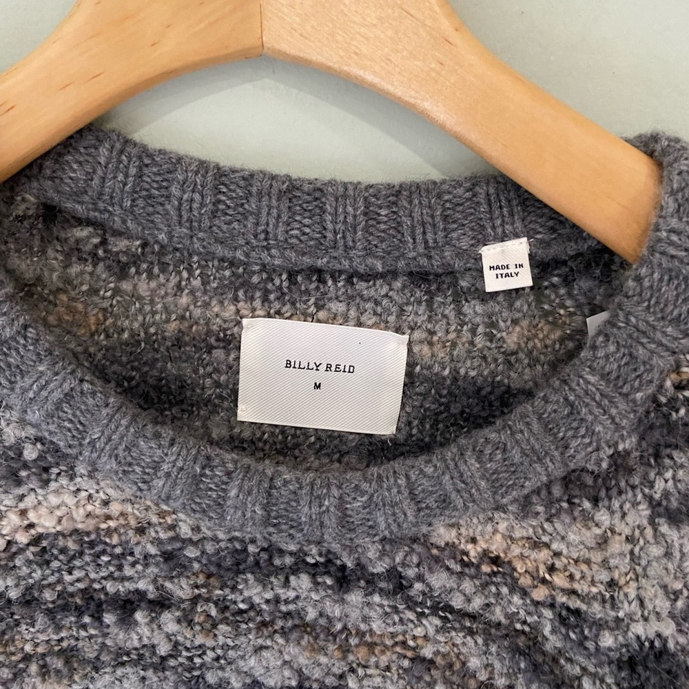Billy Reid sweater, made in Italy, wool/alpaca/cashmere blend! Medium - Picture 6 of 8